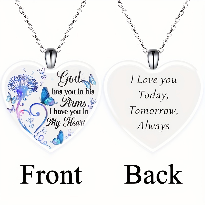 Butterfly and Letter Pendant Necklace